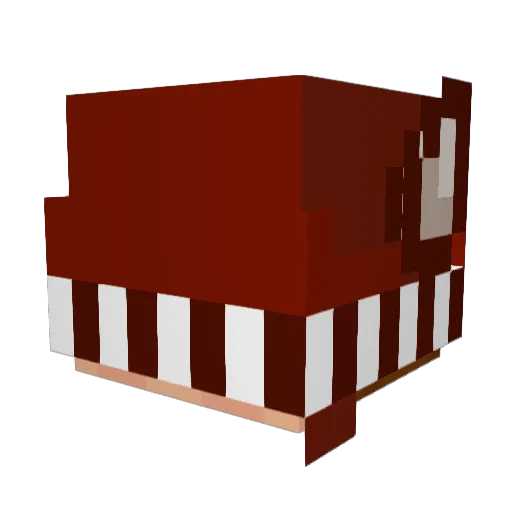 Soultk_47 Minecraft avatar head, 3D render