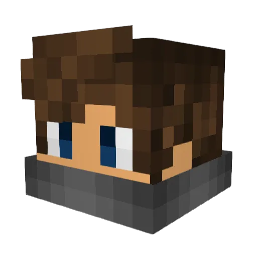 Souly_Storm Minecraft avatar head, 3D render