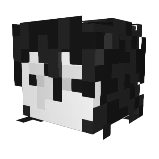 Soulz1_ Minecraft avatar head, 3D render