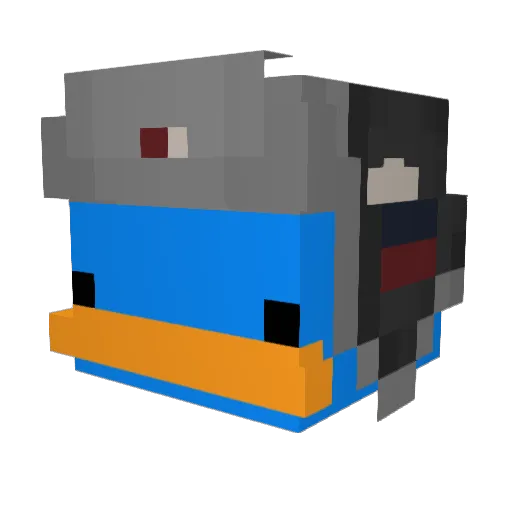 SoulzlikeDani Minecraft avatar head, 3D render