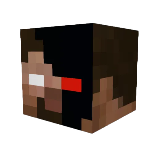 SoumayaK5 Minecraft avatar head, 3D render