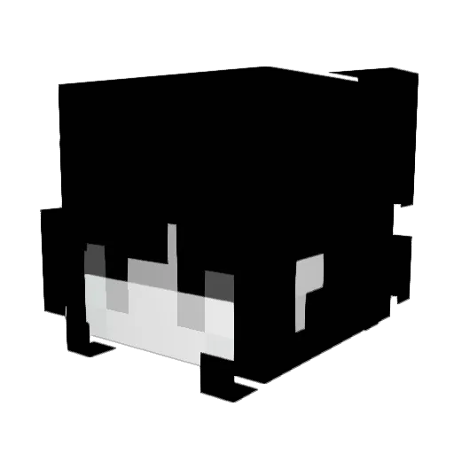 Soumire Minecraft avatar head, 3D render