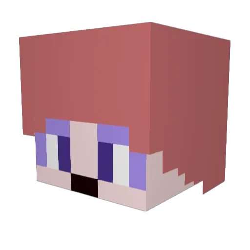 SoundCraft10 Minecraft avatar head, 3D render