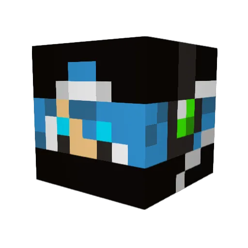 SoundOfLightning Minecraft avatar head, 3D render