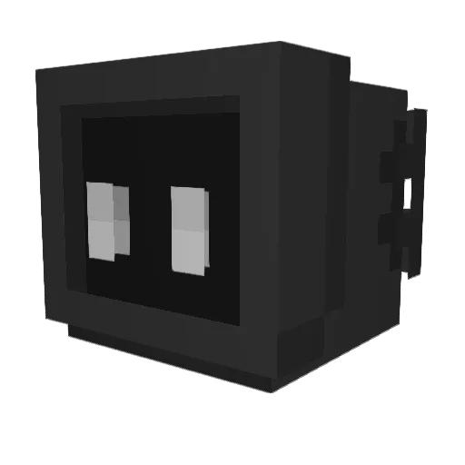 SoundSmash Minecraft avatar head, 3D render