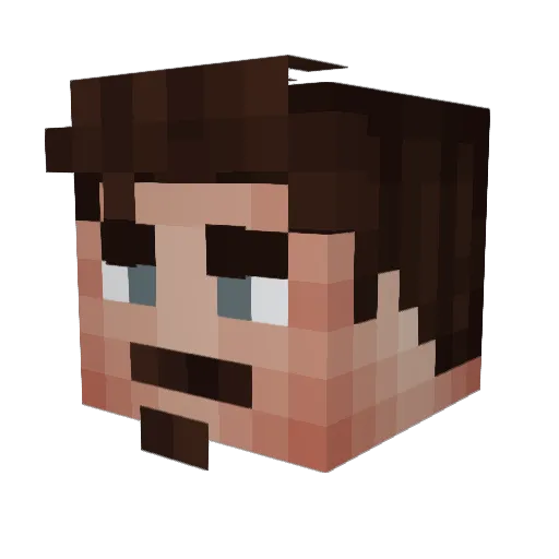 SoundWave07 Minecraft avatar head, 3D render