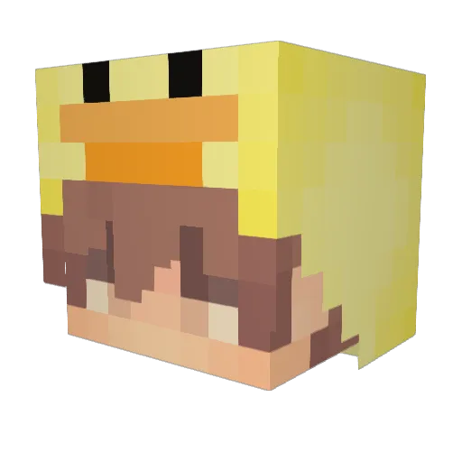 Soundifer Minecraft avatar head, 3D render