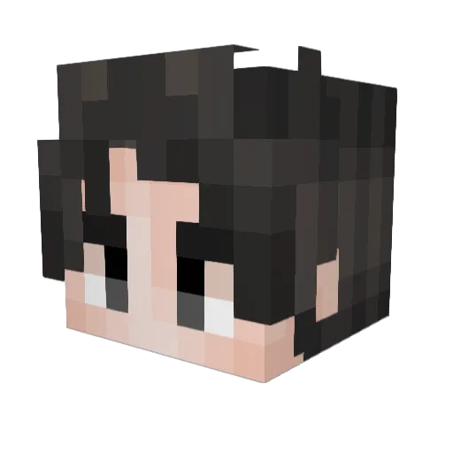 Soundmule Minecraft avatar head, 3D render