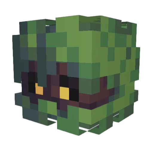Soundras Minecraft avatar head, 3D render