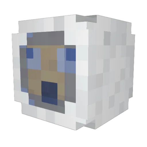SoupManz Minecraft avatar head, 3D render