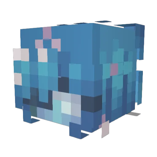 SoupNova Minecraft avatar head, 3D render