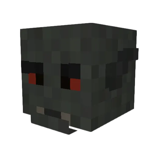 SoupSpitter Minecraft avatar head, 3D render