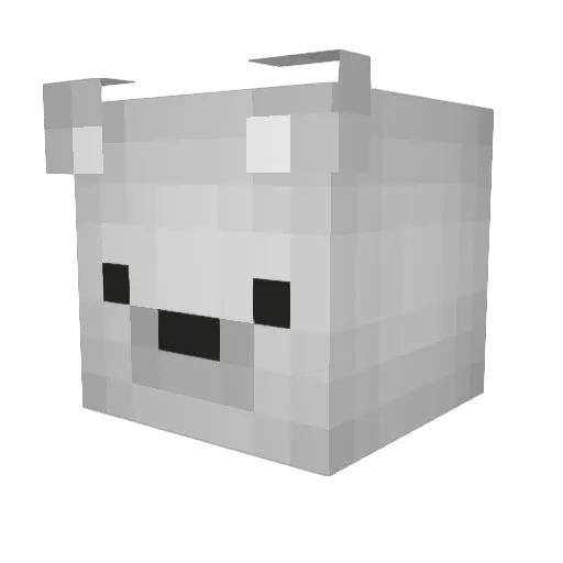 SoupUnited Minecraft avatar head, 3D render