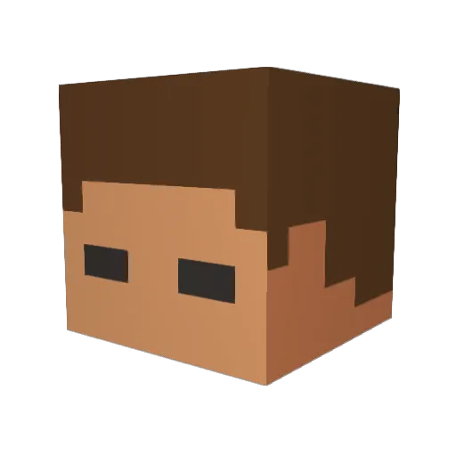 Soup_Spoon454 Minecraft avatar head, 3D render
