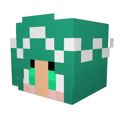 Soupaloignon Minecraft avatar head, 3D render