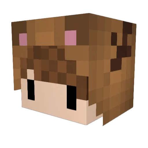 SouperDeer Minecraft avatar head, 3D render