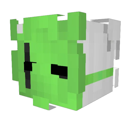 Souperposition Minecraft avatar head, 3D render