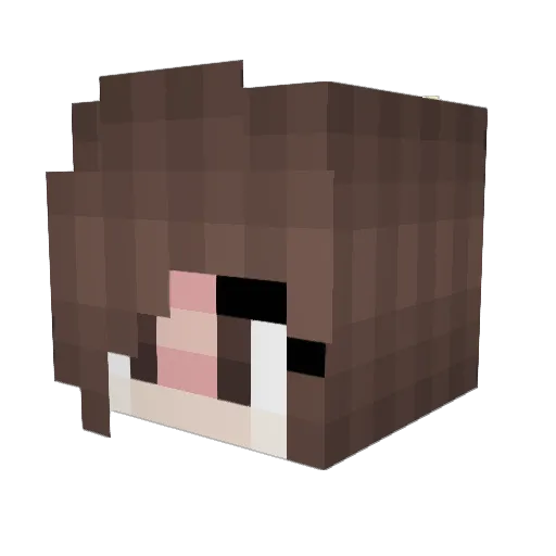 Souph Minecraft avatar head, 3D render