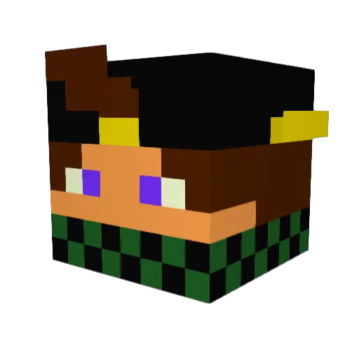 SoupierDoor1867 Minecraft avatar head, 3D render