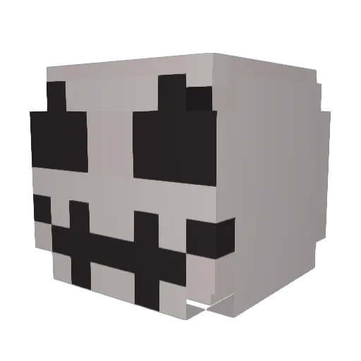 Soupila Minecraft avatar head, 3D render