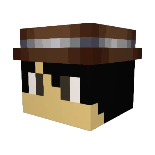 Soupluva69 Minecraft avatar head, 3D render