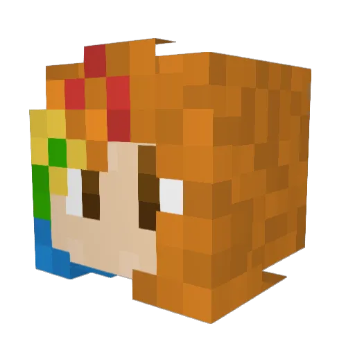 SoupnessMonster Minecraft avatar head, 3D render