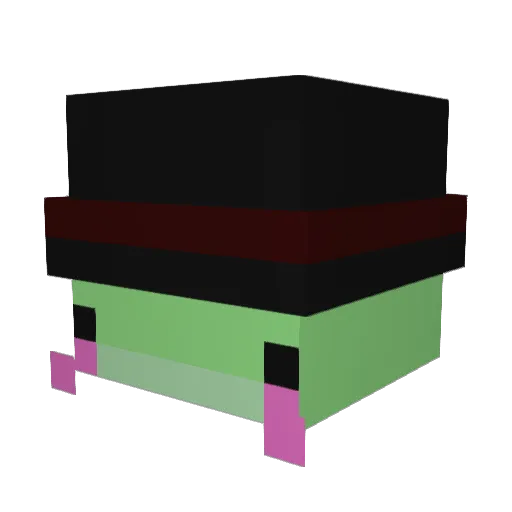 Souptime77 Minecraft avatar head, 3D render