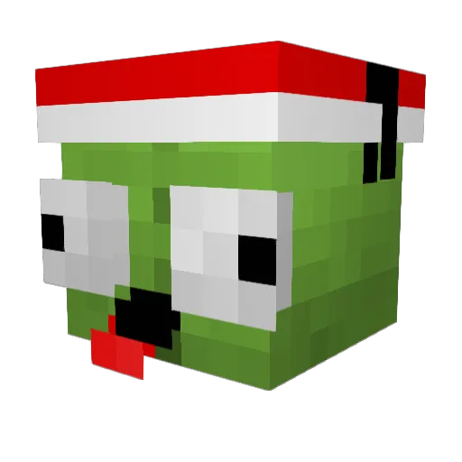 SoupySaiyan Minecraft avatar head, 3D render