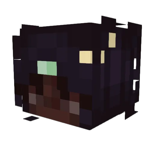 Souqy Minecraft avatar head, 3D render