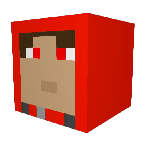 SourAppleGaming Minecraft avatar head, 3D render
