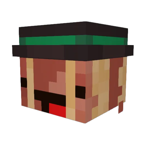 SourBaconator Minecraft avatar head, 3D render