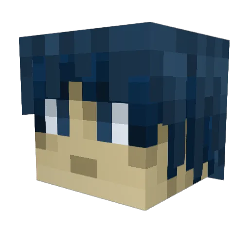 SourBean Minecraft avatar head, 3D render