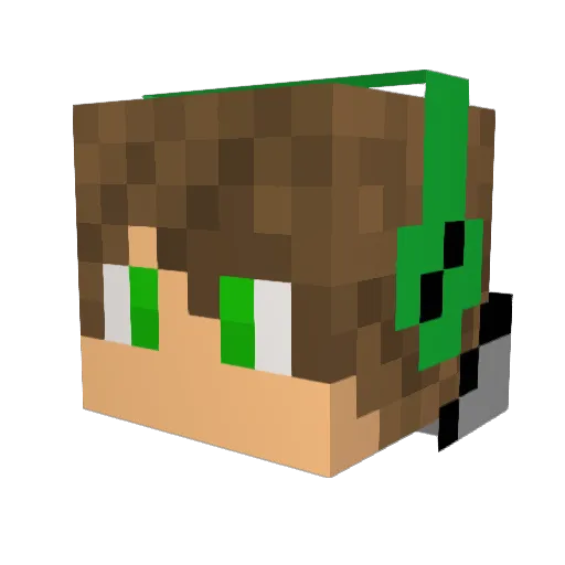 SourButt Minecraft avatar head, 3D render