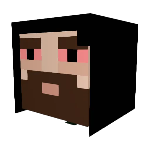 SourChilly Minecraft avatar head, 3D render
