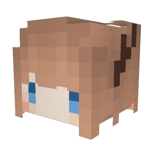 SourLemon_ Minecraft avatar head, 3D render