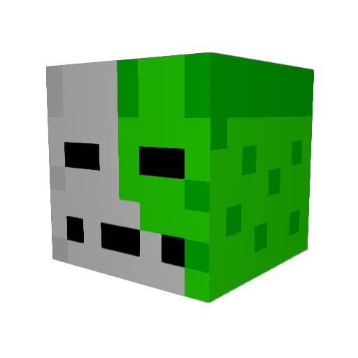 SourPringle Minecraft avatar head, 3D render