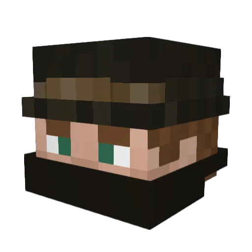 SourRufus Minecraft avatar head, 3D render