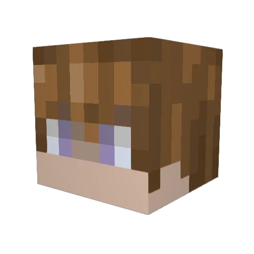 SourSlices Minecraft avatar head, 3D render