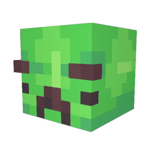 SourThread Minecraft avatar head, 3D render