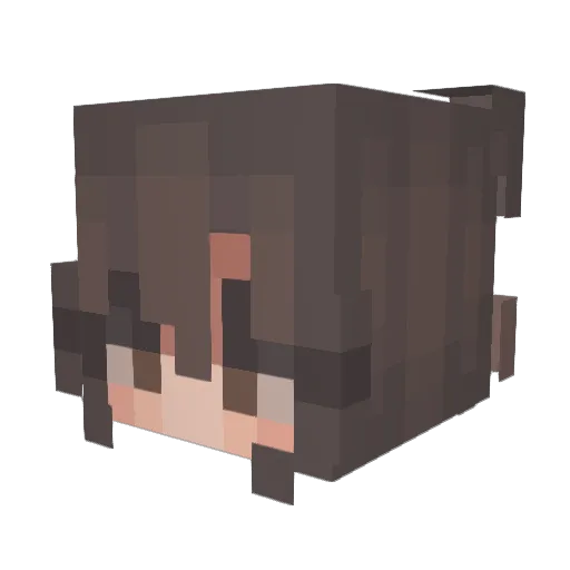 SourZu Minecraft avatar head, 3D render