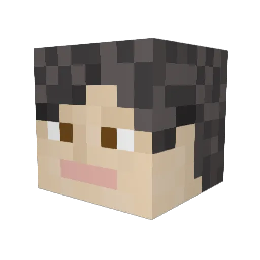 Sour_Grapes920 Minecraft avatar head, 3D render
