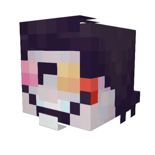 SourceEngineNPC Minecraft avatar head, 3D render
