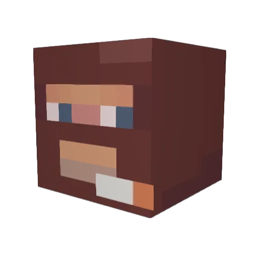 Sourdough08 Minecraft avatar head, 3D render