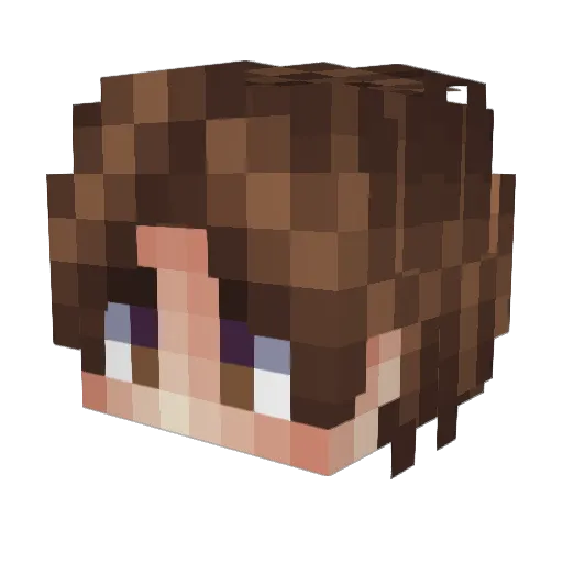 Souri_ Minecraft avatar head, 3D render