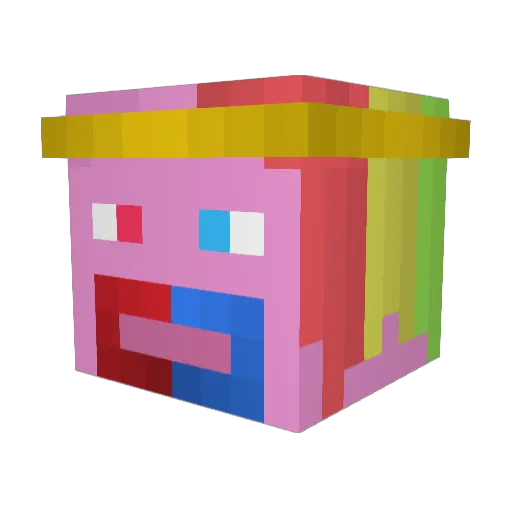 Sourpatch711 Minecraft avatar head, 3D render