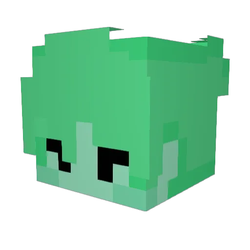 Sourtl Minecraft avatar head, 3D render