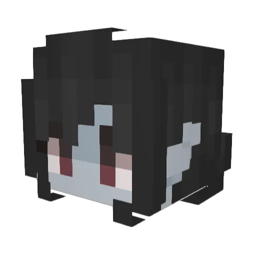 Soushua Minecraft avatar head, 3D render