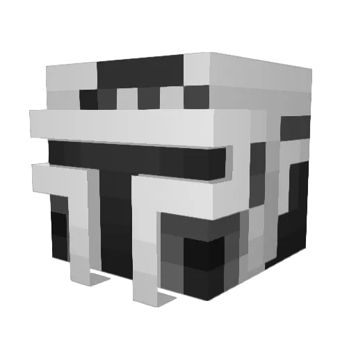 SouthFS Minecraft avatar head, 3D render