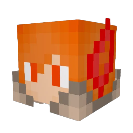 SouthParker Minecraft avatar head, 3D render