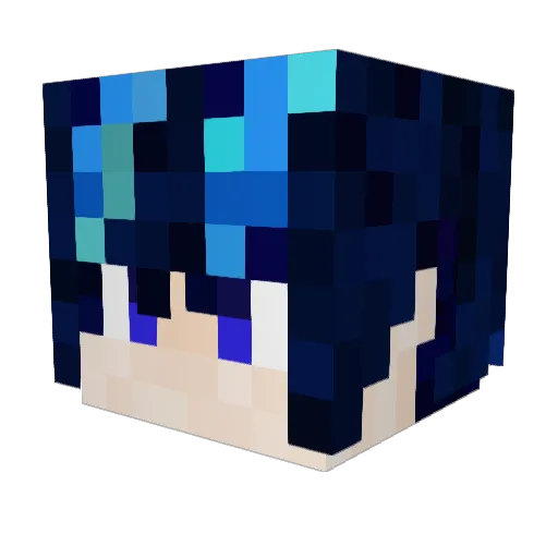 SouthRTX Minecraft avatar head, 3D render